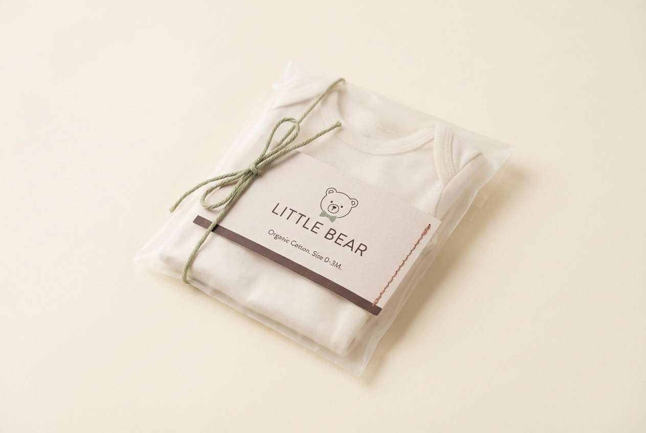 baby packaging studio shot