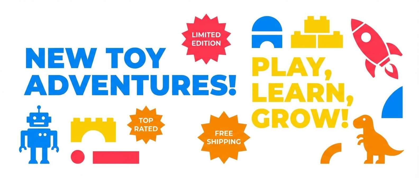 toy sale banner design