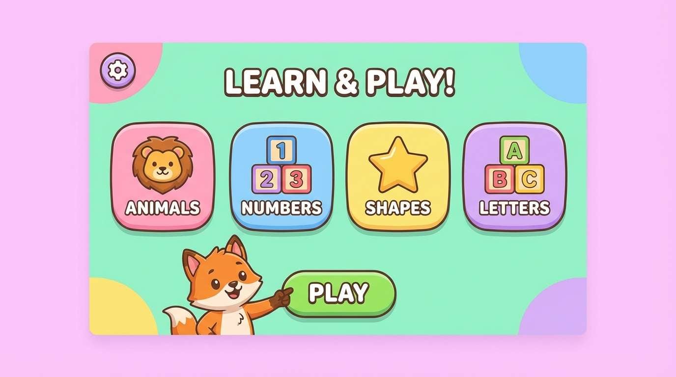kids app ui