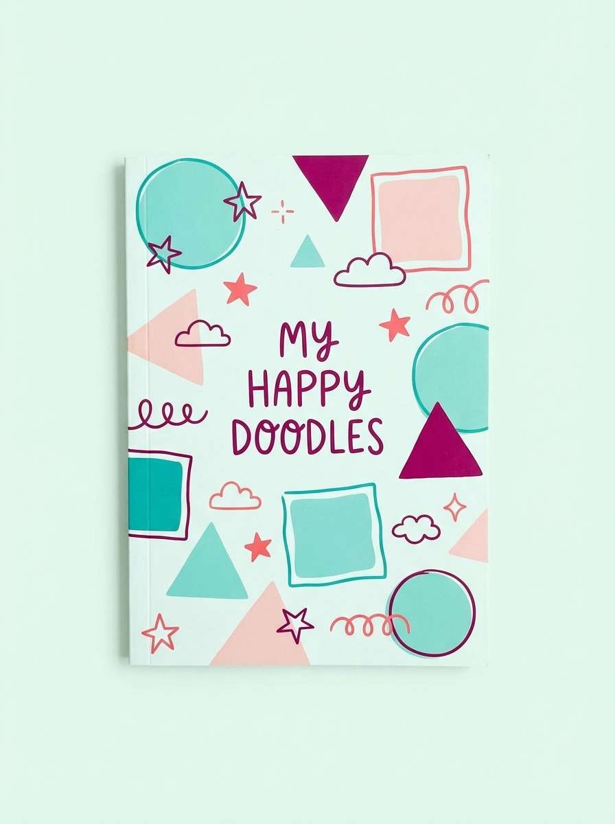 kids notebook cover in pastels