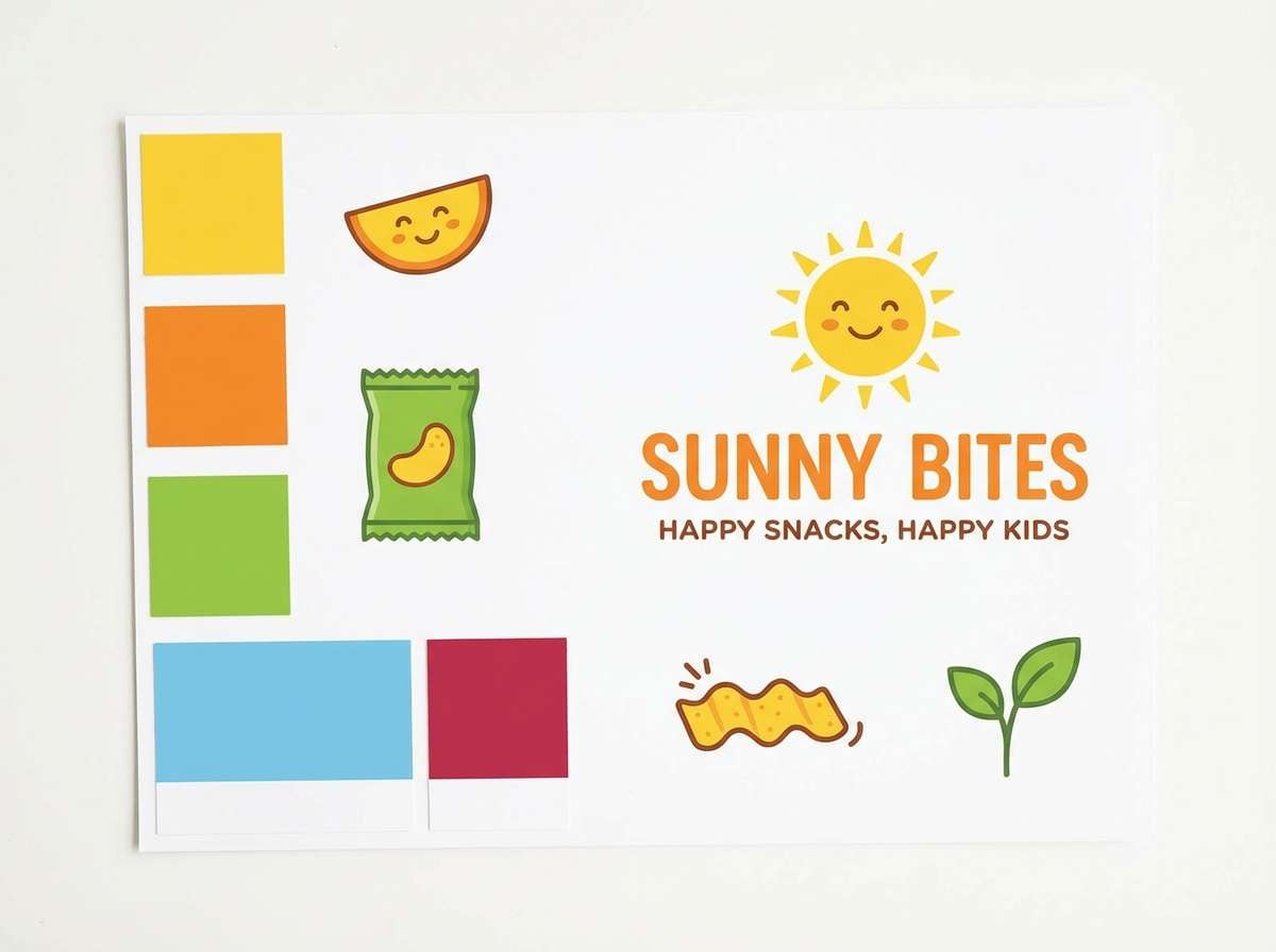 kids brand color board