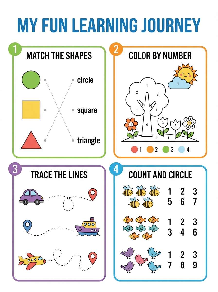 kids worksheet page