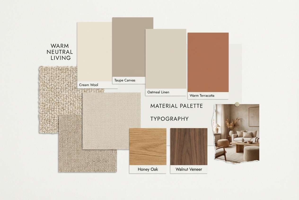 kitchen interior moodboard