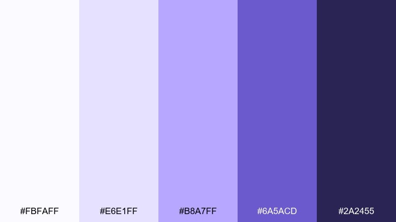 lab lavender medical color palette with hex codes