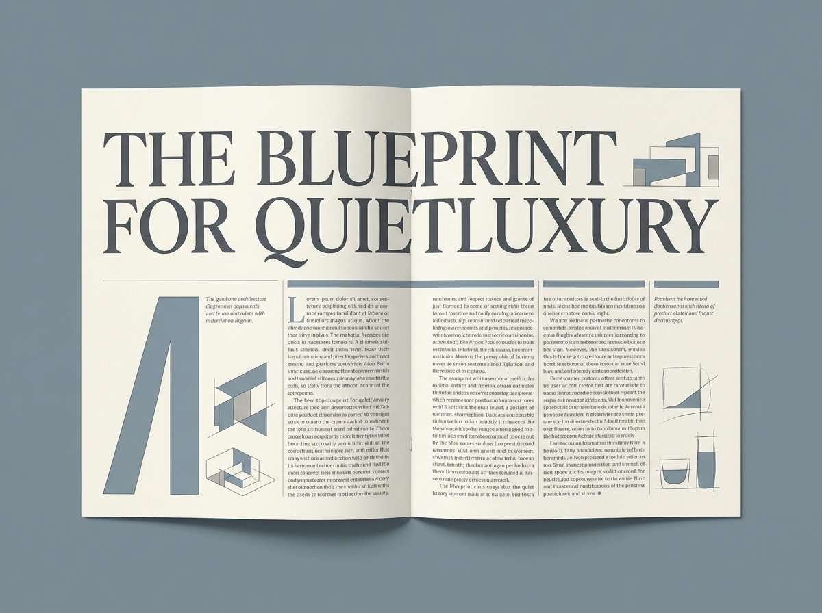 calm editorial layout