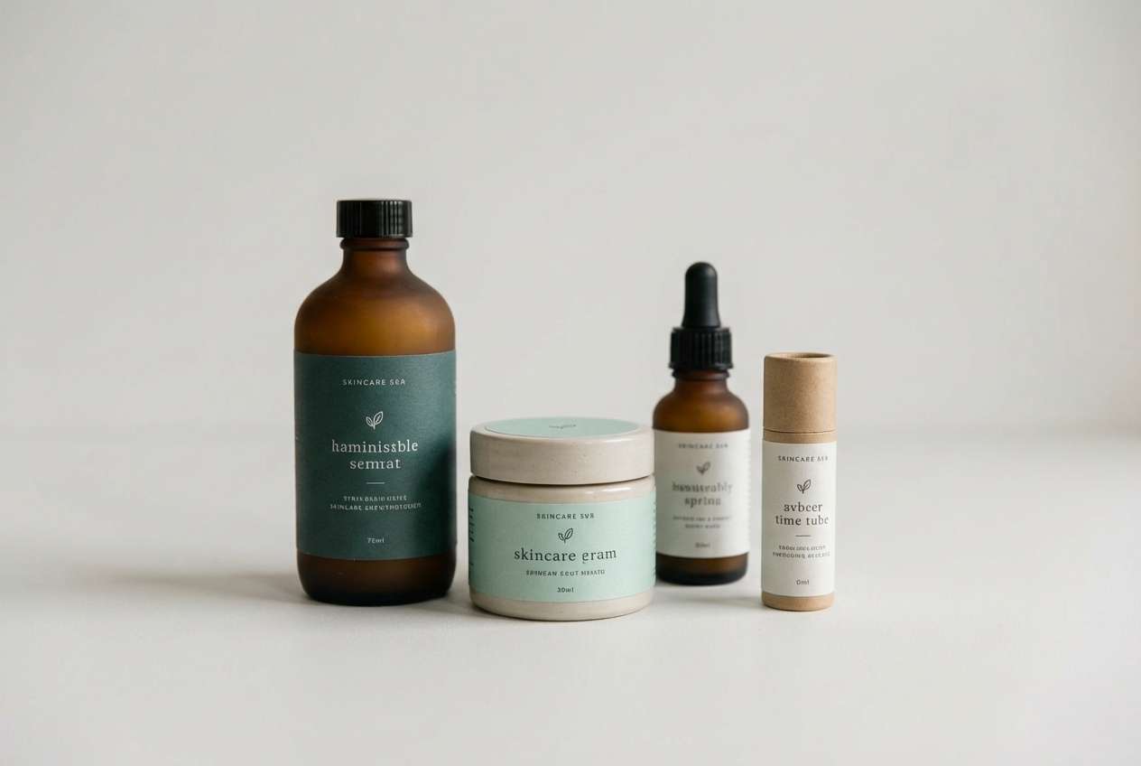 eco packaging in teal