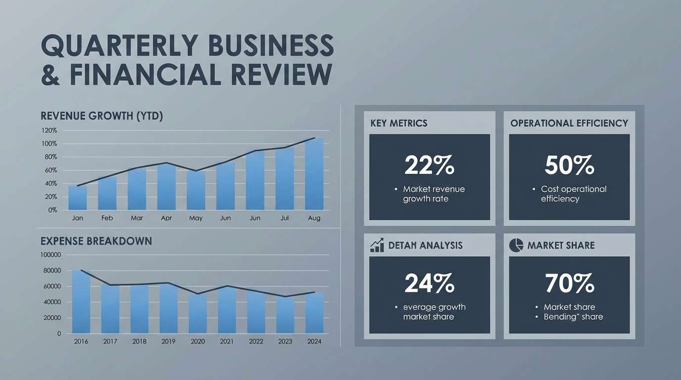 blue gray slide design