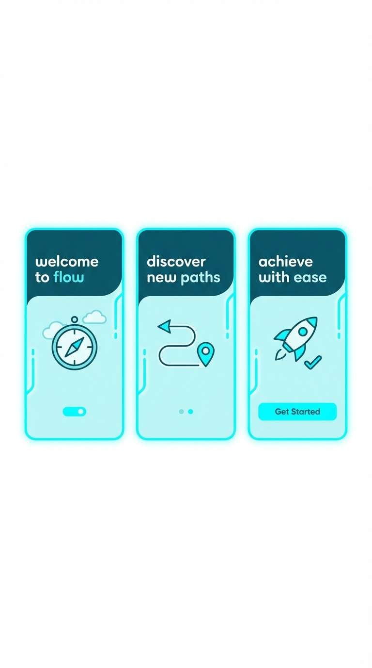 fresh aqua onboarding ui