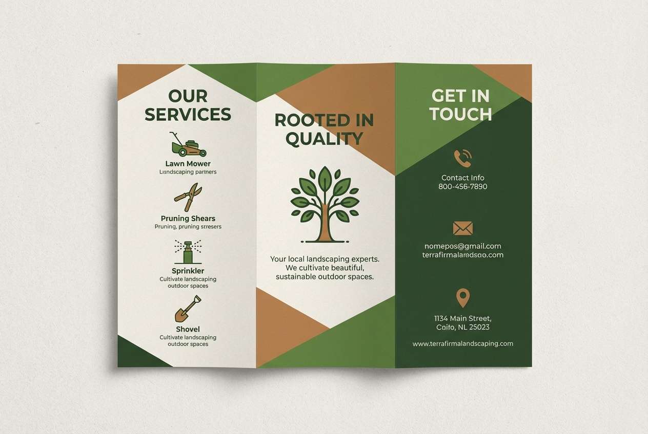 landscaping brochure design