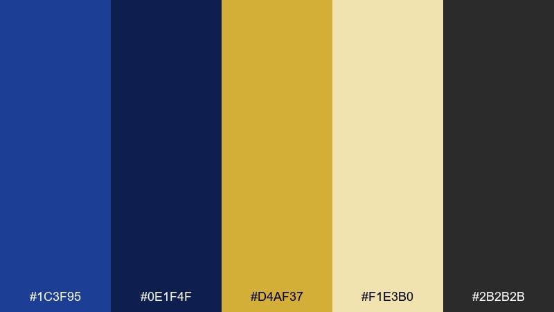 lapis and gold ancient egyptian color palette with hex codes