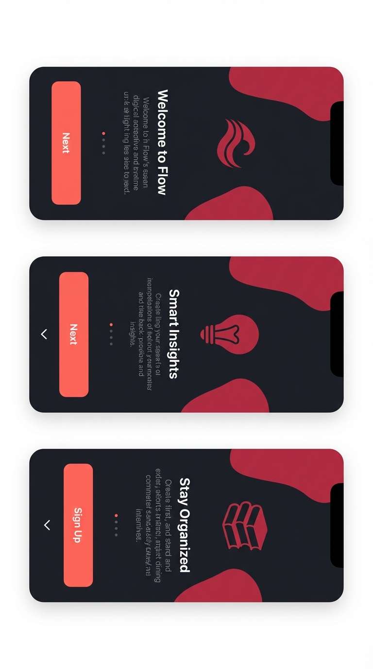 app onboarding screens