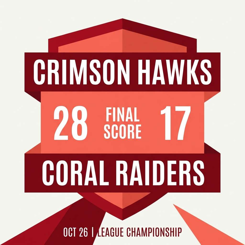 sports score graphic