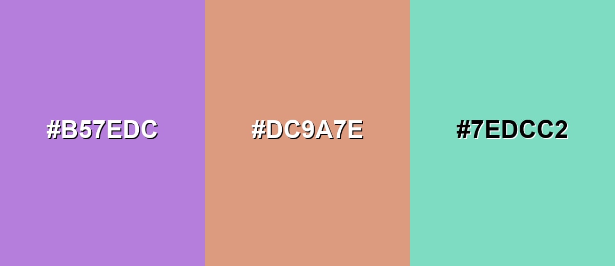 triadic combinations of lavender-color