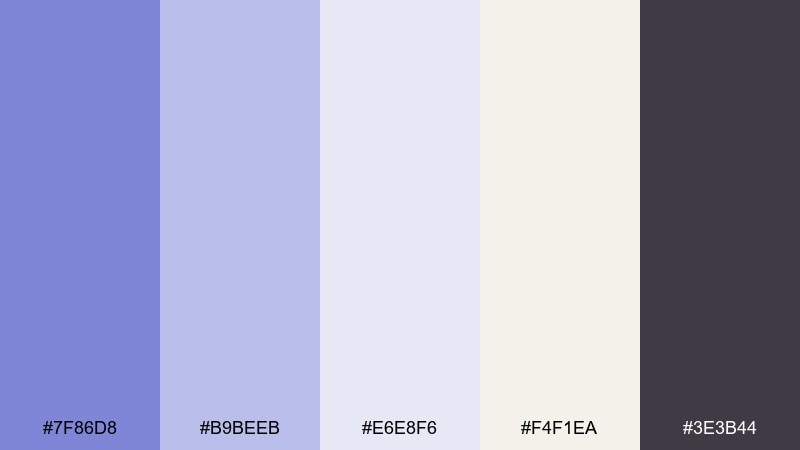 lavender fog neutrals blue lavender color palette with hex codes