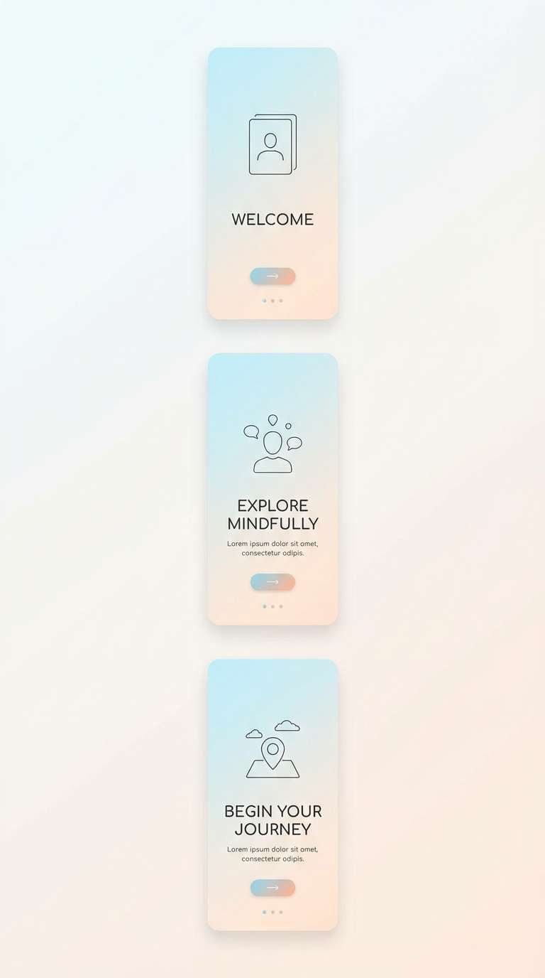 lavender mist onboarding ui