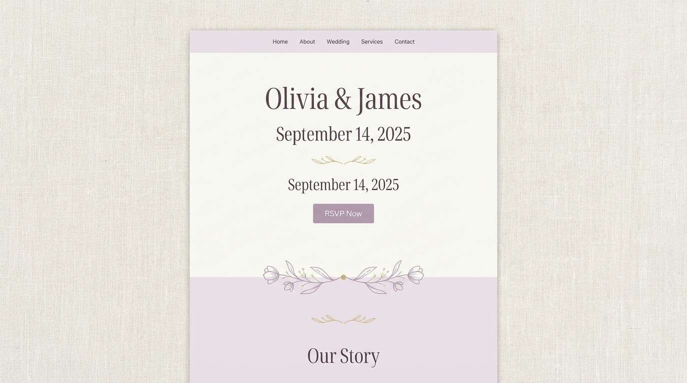 dusty provence wedding ui