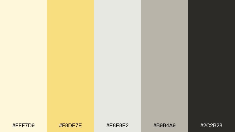 lemon meringue marble jasmine color palette with hex codes