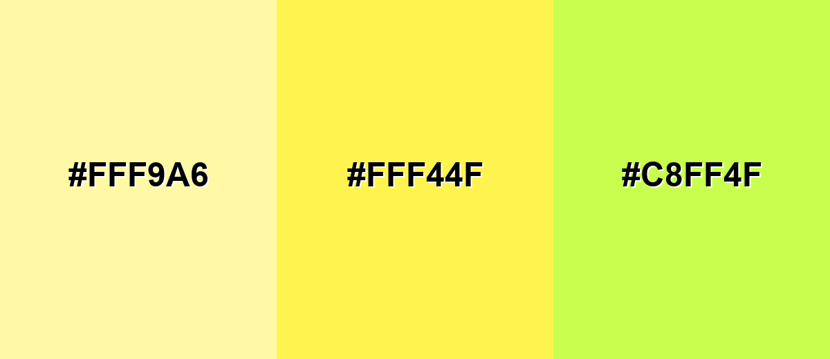 analogous color for lemon-yellow