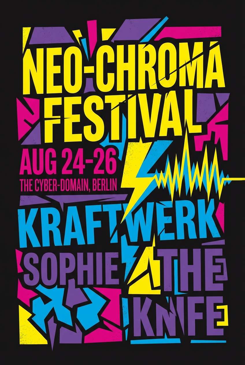 electric festival poster