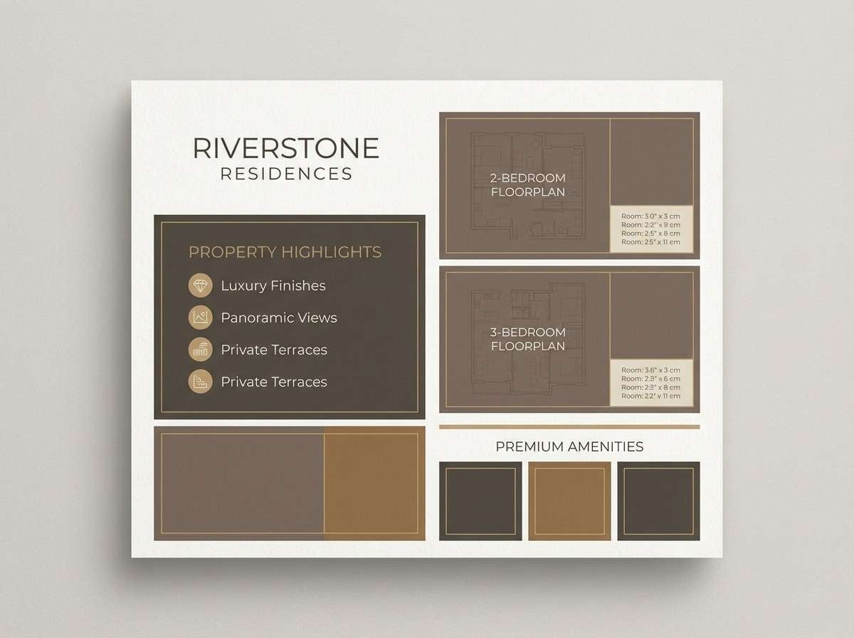 airy brochure layout