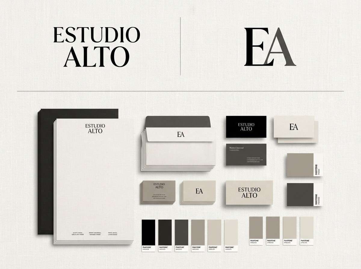 minimal brand board