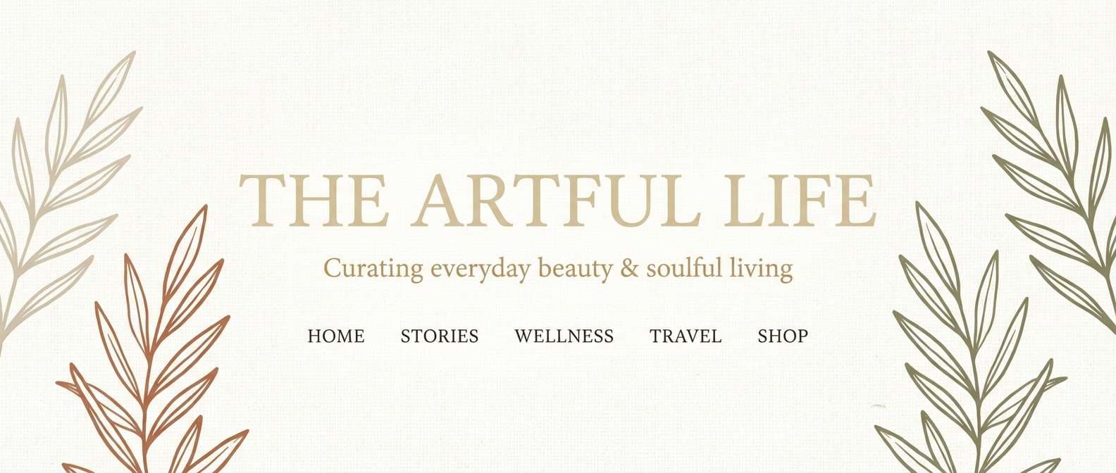 warm lifestyle blog header