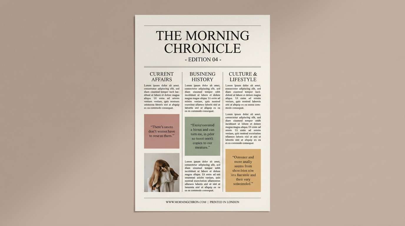 lifestyle newsletter layout