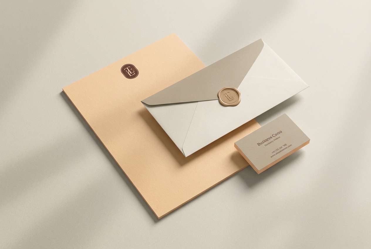 minimal stationery mockup