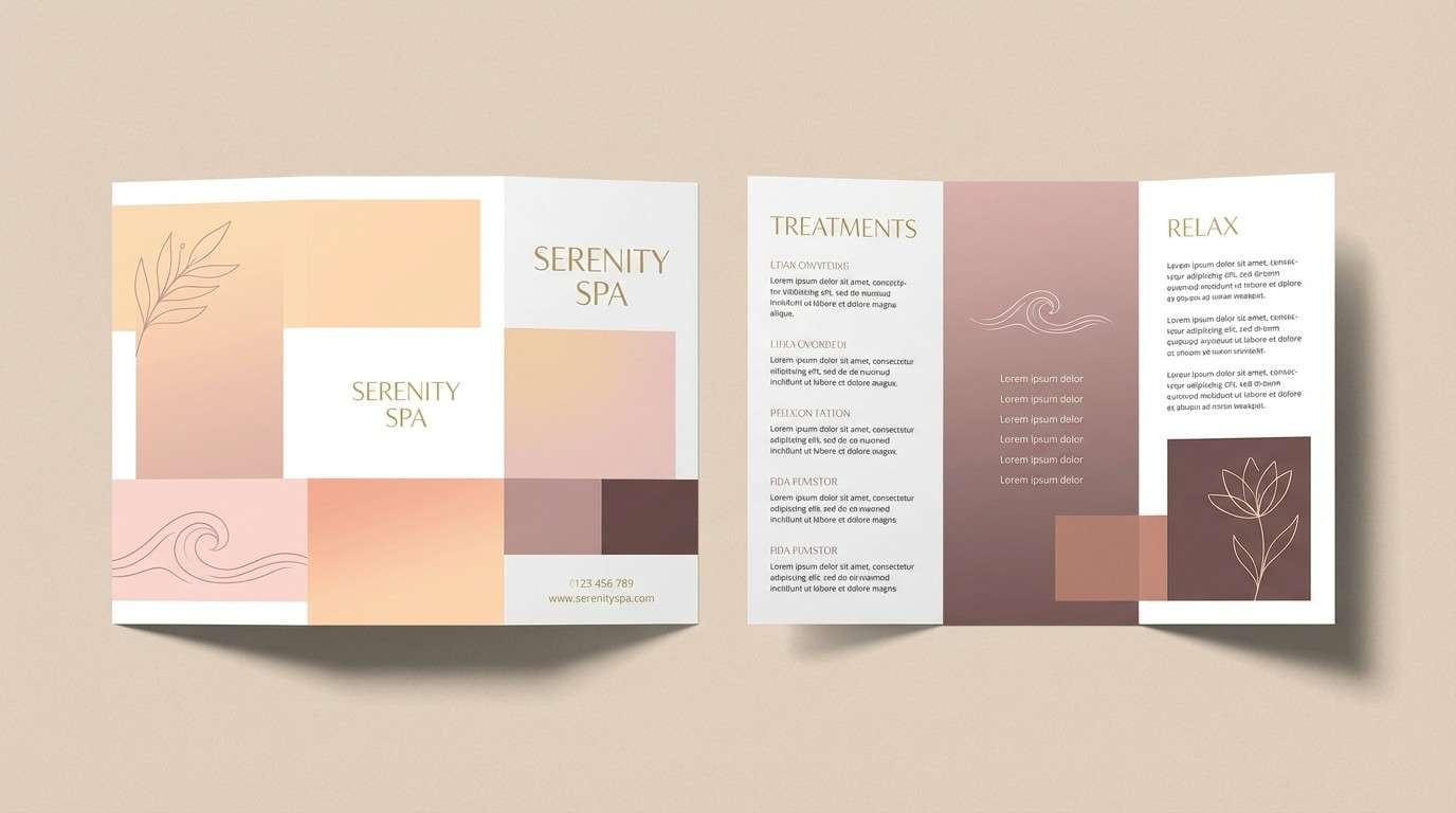 spa brochure layout