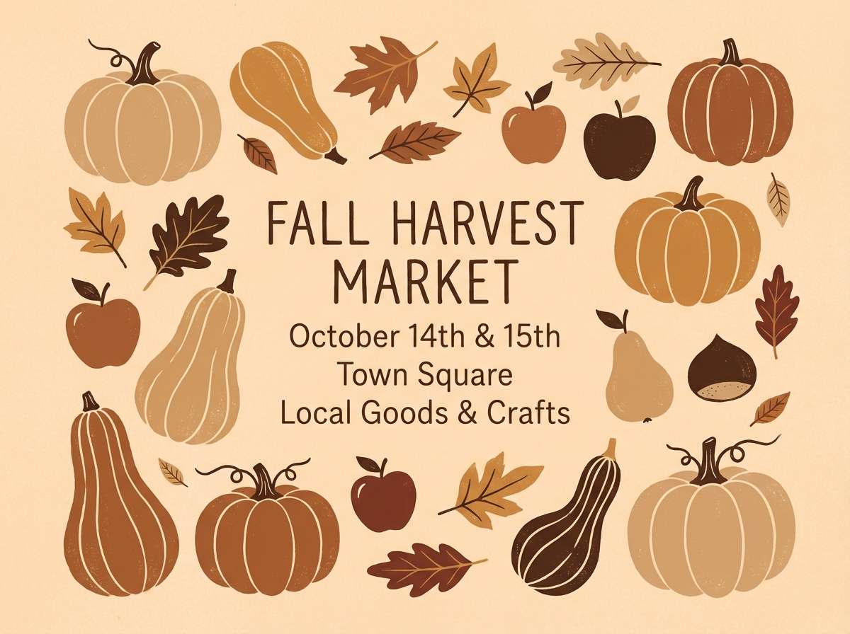 fall market poster