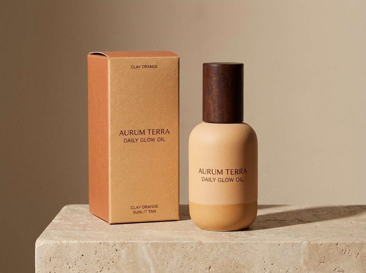 skincare packaging studio shot