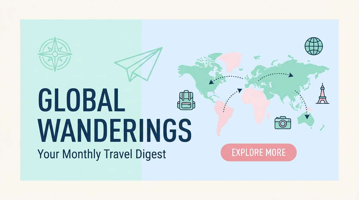 coastal newsletter header with a light color combination