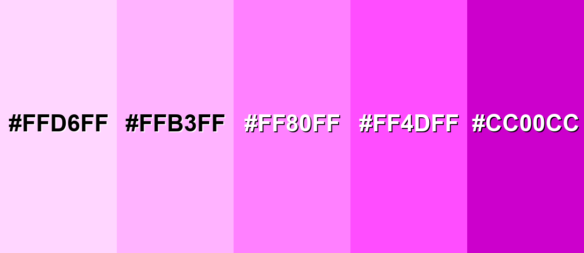 shades and variations of light-magenta-color