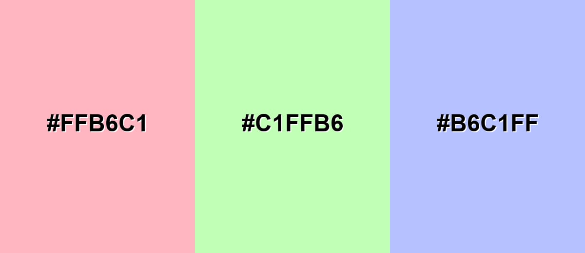 triadic combinations of light-pink