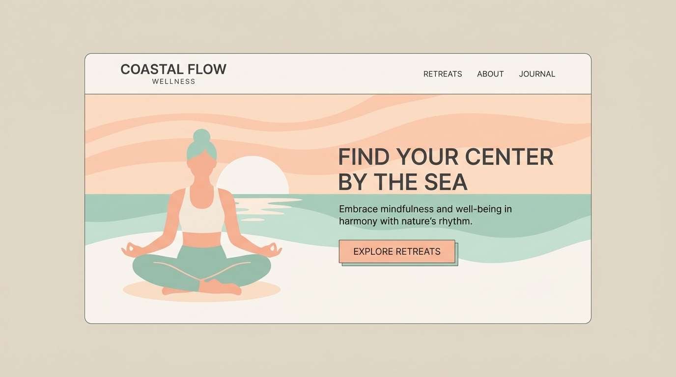 coastal wellness website hero