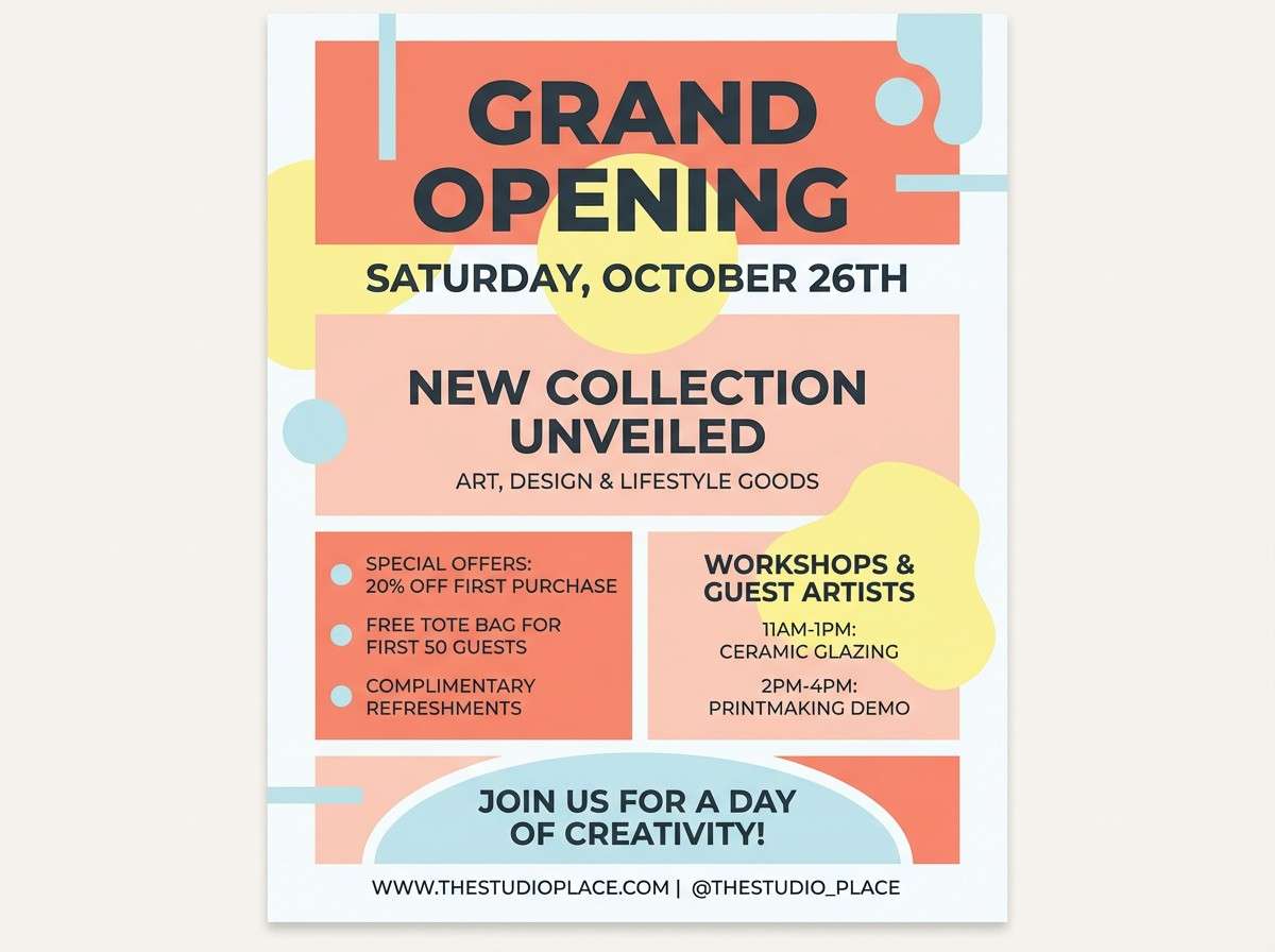 storefront announcement poster