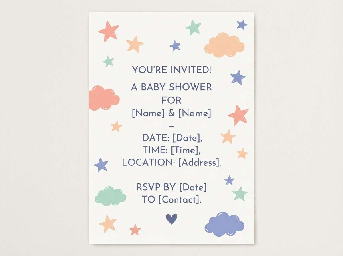 baby shower invite design