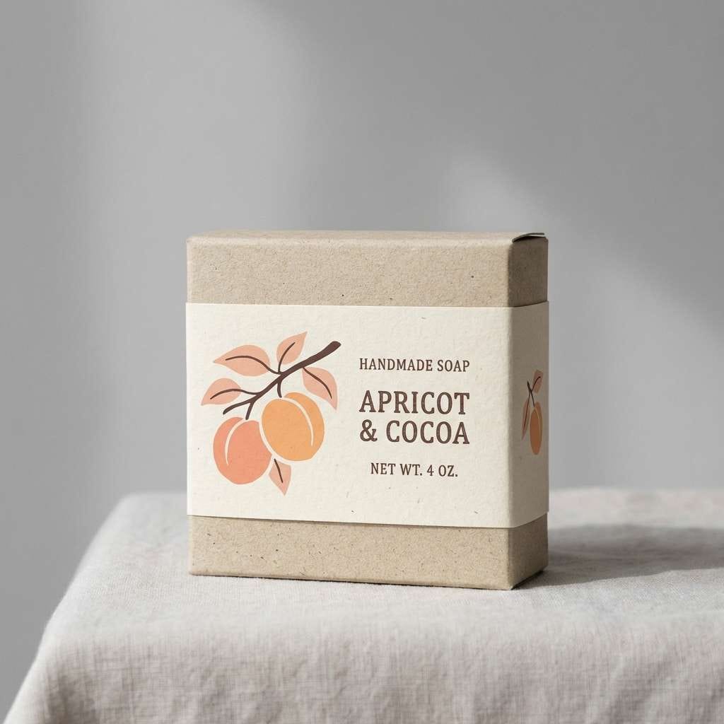 handmade soap packaging mockup