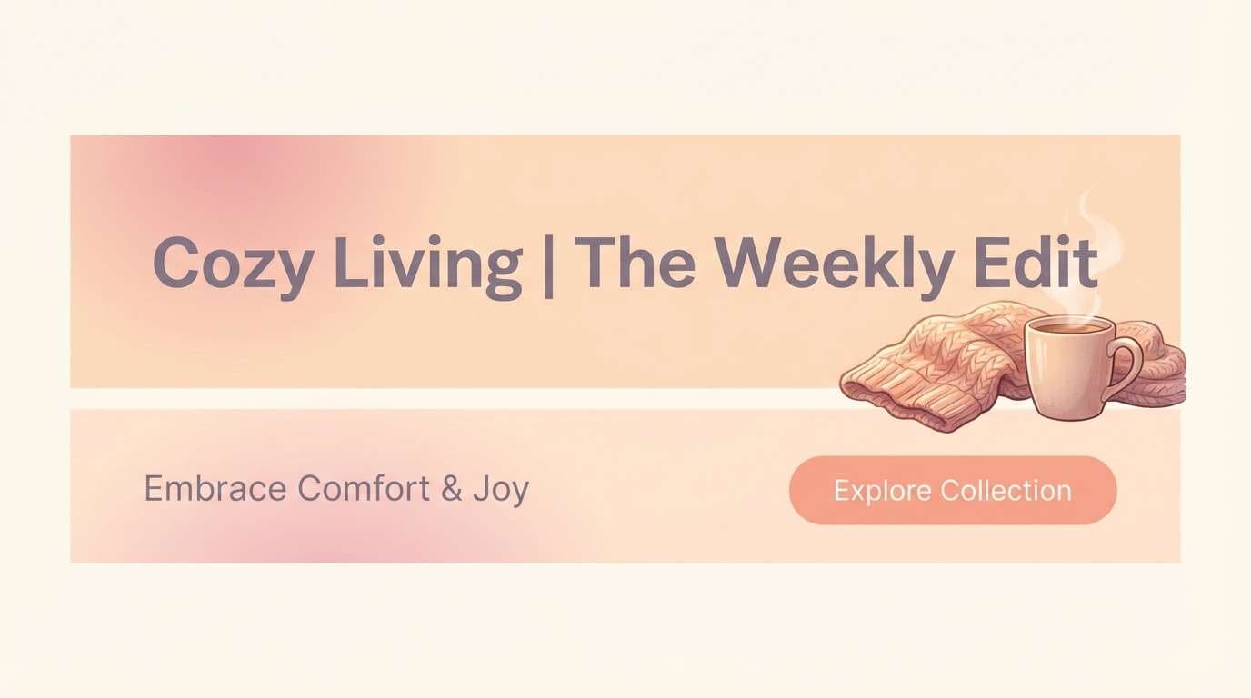 cozy newsletter header design