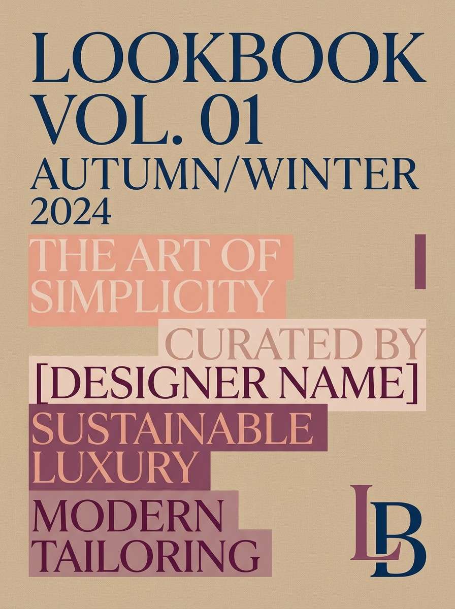 boutique lookbook cover layout