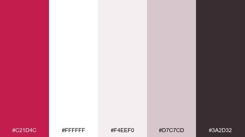 light ui rose red rose red color palette with hex codes