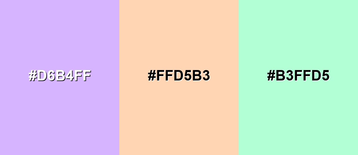 triadic combinations of light-violet-color