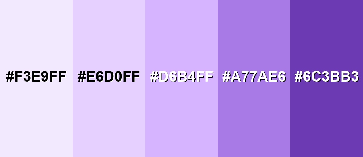 shades and variations of light-violet-color