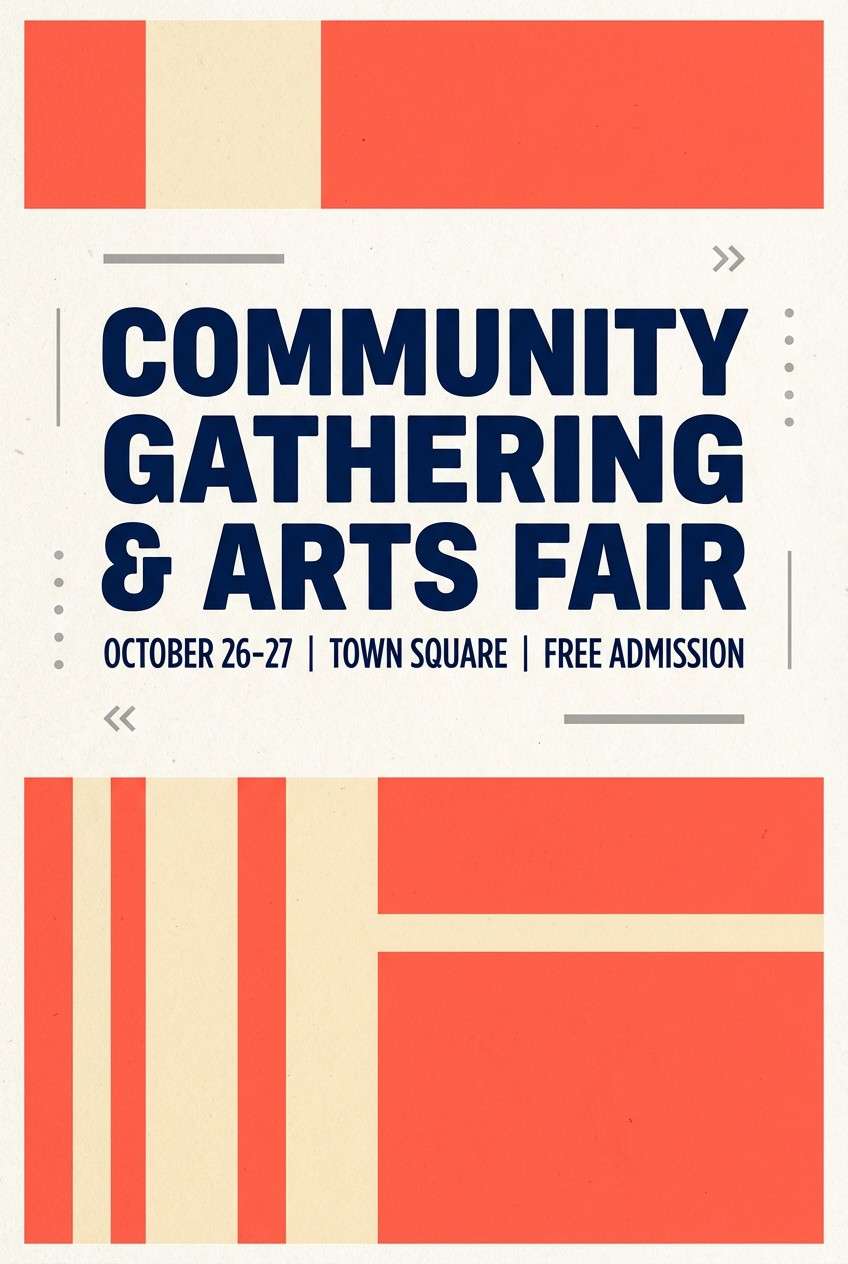 coral announcement poster