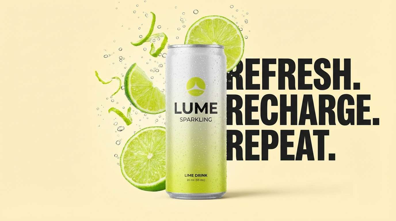 sparkling drink can ad