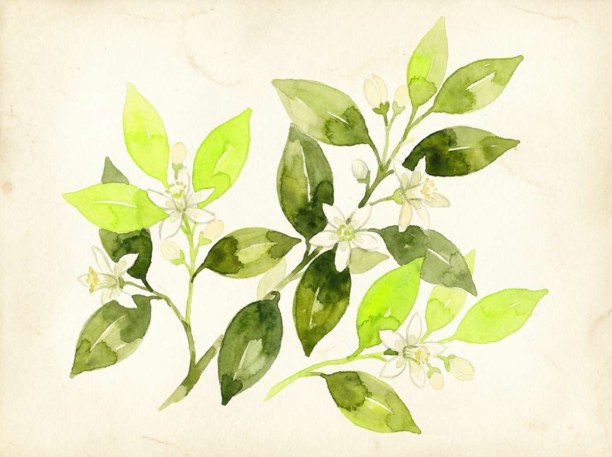watercolor botanical sprigs