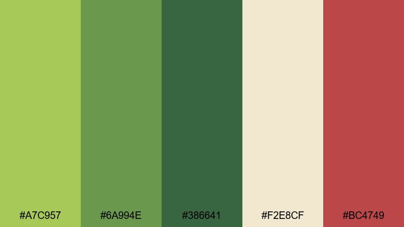 lime pop color palette with hex codes