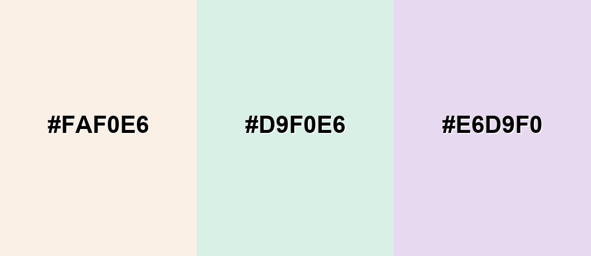 triadic combinations of linen-color