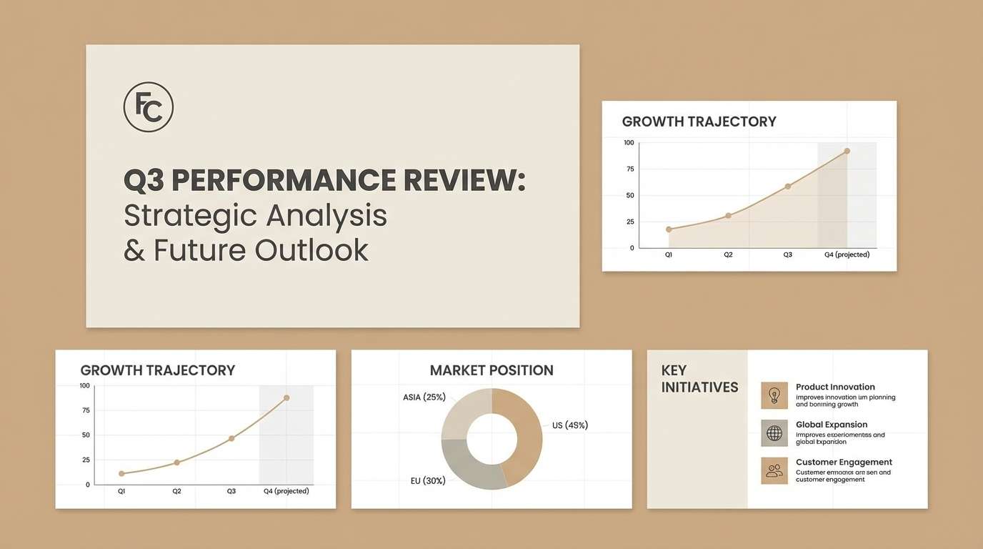 neutral presentation slide deck