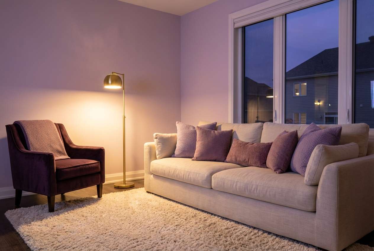 lavender dusk plush lounge